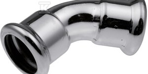 Kolano 45° Steel - 18