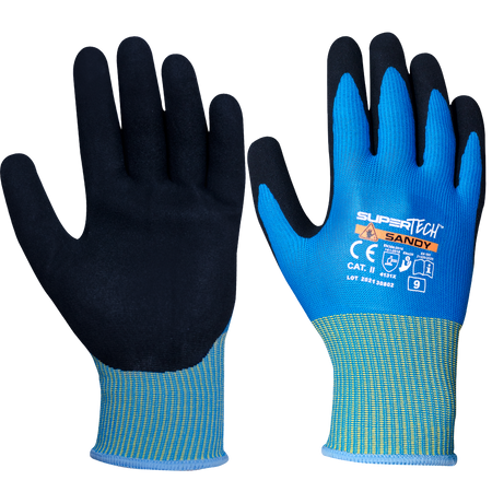 Rękawice powlekane nitrylem SuperTech Sandy / rozmiar 10