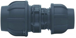 Złączka zaciskowa PP 40x32 PN16, do rur PE, kolor czarny