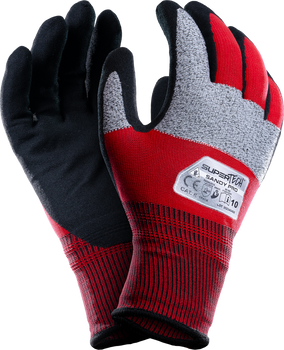Rękawice powlekane nitrylem SuperTech Sandy Pro / rozmiar 10