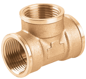 Trójnik mosiężny 1/2" GW/GW