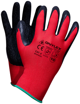 Rękawice powlekane lateksem Gnylex B / rozmiar 10 (opakowanie 12 par)