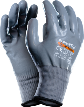 Rękawice powlekane nitrylem SuperTech Nitro / rozmiar 10