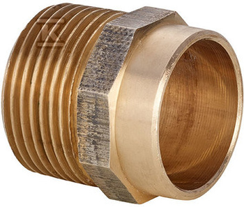 Nypel z brązu, 4243G 18x3/4" LWxGZ